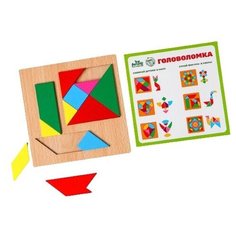 Головоломка "Строй фигуры и узоры", шестиугольники Лесная мастерская