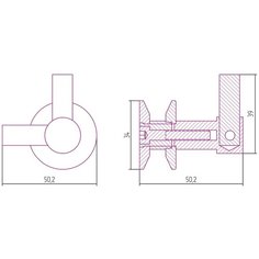 Вешалка Виктория н/ж для ДР Сунержа Богема Модус золото
