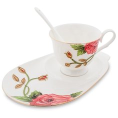 JS-17 Чайная пара Золотая Роза Рафаэлло (Pavone)