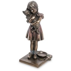 WS-988 Статуэтка Девочка с котенком Veronese