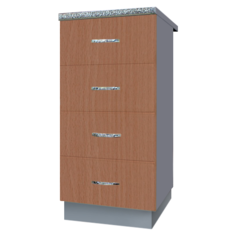 400 Стол рабочий\разделочный (4 ящика) - бук (40х84х43) EVA Gold