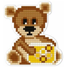 Алмазная мозаика фрея магнит "Медвежонок" 7.5 x 8 см