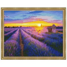 Алмазная мозаика Paintboy Лавандовое поле 40х50 см