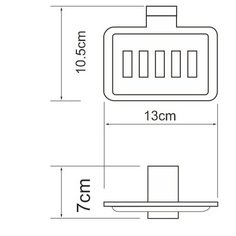 Мыльница решетка WasserKRAFT Lopau K-6069