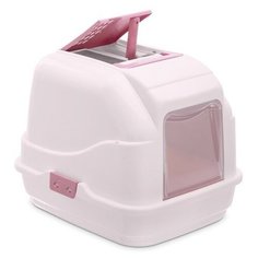 Туалет-домик для кошек IMAC EASY CAT 50х40х40h см, нежно-розовый