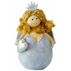 Фигурка ангел клодетта с сердечком, полистоун, 8 см, Boltze