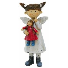 Фигурка ангелок памми С куклой, полистоун, 12 см, Boltze
