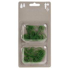 Крючки для елочных украшений, зелёные, 4.5 см, набор 40 шт., Koopman International