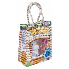 Набор для творчества - ёлочная игрушка - коровка в подарочной сумочке, керамика, 8 см., Bondibon