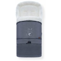 Конверт-мешок Nuovita Alaska Bianco меховой трансформер 83 см пепельный