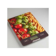 Весы аксинья КС-6500 "Итальянская кухня": 5 кг, стекло 1234965