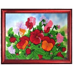Набор для вышивания бисером Butterfly "Анютины глазки 2", 25 х 33 см, арт. 220