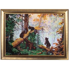 Набор для вышивания бисером Butterfly "Утро в сосновом лесу", 27 х 30 см, арт. 594