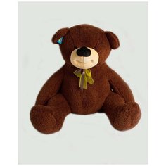 Мягкая игрушка Тутси "Медведь" (кудрявый) темно-коричневый, 120 см 475-2015