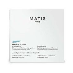 Matis REPONSE REGARD Биоцеллюлозная маска с гиалуроновой кислотой против темных кругов под глазами, 10 мл х 5 шт.