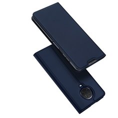 Магнитный флип чехол-книжка для Nokia G20/G10 с функцией подставки и с отсеком для карт синий 100gadgets