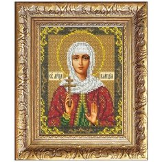 Набор для вышивания бисером "Святая Клавдия", Русская искусница, 12,5 х 16,3 см, арт. 242