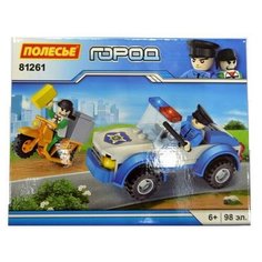 Конструктор Полесье Классик "Город. Полиция-4" (98 элементов, в коробке) 81261