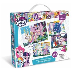 Набор аппликаций Origami 4 в 1 "My Little Pony. Эквестрия" (4 картинки, песок, фольга) 03199