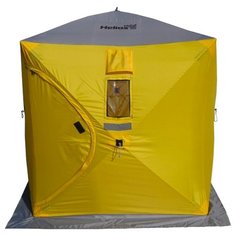 Палатка HELIOS Куб 1.8х1.8 желтый/серый