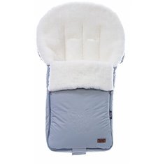 Конверт-мешок Nuovita Islanda Bianco меховой 90 см серый