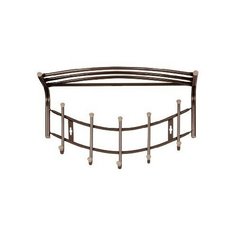 Вешалка с полкой NIKA Вешалка с полкой настенная металлическая "HAUSHALT" коричневый НВН1/BR 1237818