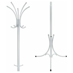 Вешалка-стойка металл. Корона 63*182см (10 рожков белое серебро) ЗМИ