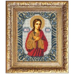 Набор для вышивания бисером "Святая Вера", Русская искусница, 12,5 х 16,3 см, арт. 208