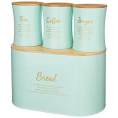 Набор Agness Meadow, хлебница 2 в 1,34*18*20 см, банка для сыпучих продуктов, 11*14 см, 3 штуки (790-245)