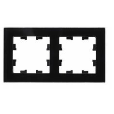 SE AtlasDesign Nature Стекло черный Рамка 2-ая Schneider Electric