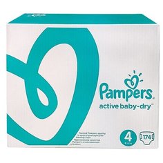 Pampers подгузники Active Baby-Dry 4 (8-14 кг), 174 шт.