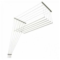 Сушилка для белья LDN потолочная Лиана Люкс 1,3 м, белый