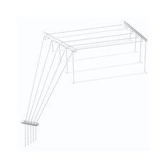 Сушилка для белья LDN потолочная Лиана Люкс 1,5 м, белый