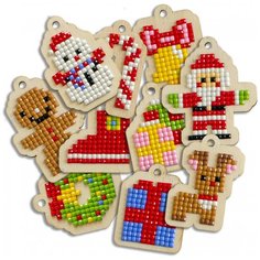 Подвеска Гранни Wood «Новогодняя гирлянда (10 подвесок)»