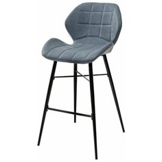 Барный стул MARCEL RU-03 синяя сталь, экокожа M-CITY