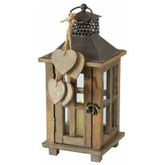 Винтажный фонарь керцен, дерево, стекло, 34 см, Boltze 1007575-9821300