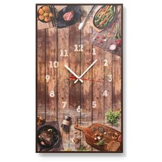 Настенные часы "Tasty food" 58*34 3D Decor
