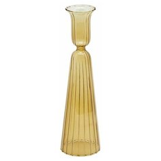 Подсвечник реджиния, стекло, прозрачный золотой, 22 см, EDG 104935-01