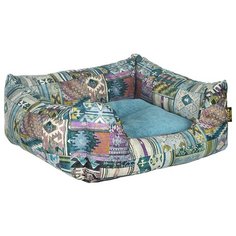 Лежак для животных Этника PRIDE 70х60х23см бирюзовый