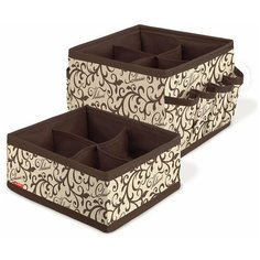 VAL CL-S4S4 Набор оганайзеров для косметики и аксессуаров. 2 шт.. 15*15*12 см и 15*15*7 см. CLASSIC. шт Valiant