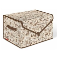 VAL TC-BOX-TM Короб стеллажный с крышкой, большой, 40*30*25 см, TRAVELLING, шт Valiant