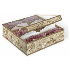 Органайзер для бюстгалтеров с прозрачной крышкой, 5 секций, 32*32*12 см, VINTAGE Valiant