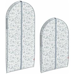 Набор чехлов для одежды объемных, 2 шт., 60*137*10 см и 60*100*10 см, TRAVELLING INDIGO Valiant