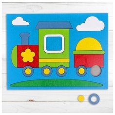 LES-4571 Лесная мастерская Головоломка «Собери картинку: паровозик» 24 элемента