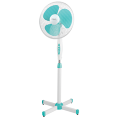 Напольный вентилятор Scarlett SC-SF111B28, белый/бирюзовый