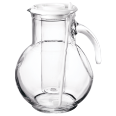 Bormioli Rocco KUFRA Кувшин 2150 мл, прозрачный/белый (6/96)