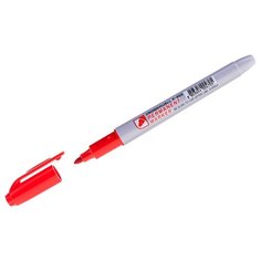 Маркер перманентный Crown "Multi Marker Slim" красный, 2мм, упаковка 12 шт.