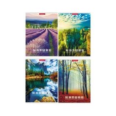 Тетрадь общая Проф-пресс Красивые виды А5 96 листов в клетку на скрепке (обложка в ассортименте) 6 шт.