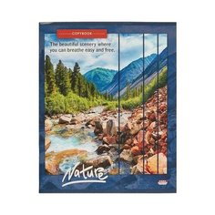 Тетрадь общая Проф-пресс Прекрасная природа А5 80 листов в клетку на скрепке (обложка в ассортименте) 6 шт.