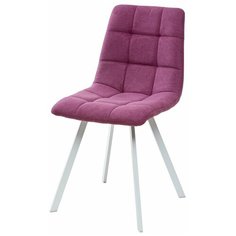 Стул CHILLI SQUARE (1 шт.) / сияющая орхидея, ткань, белый металлический каркас / UF860-15B / стул М-Сити для кухни, для гостиной / М-City